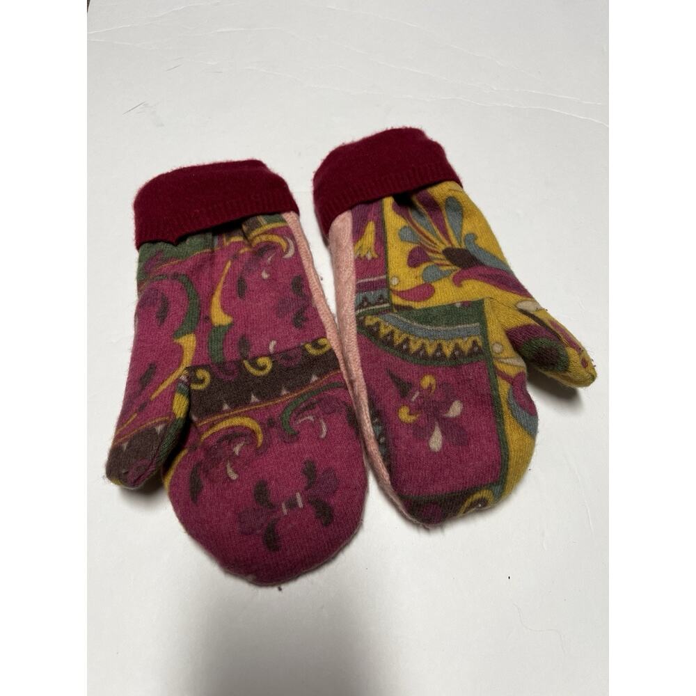vintage cashmere wool sweater mittens granny core y2k